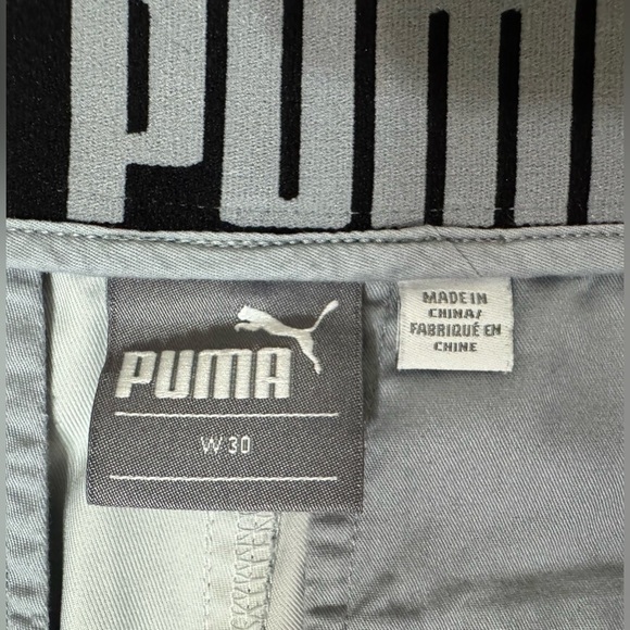 Puma Green Camo Tailored Flagstick Golf Shorts Chino Camouflage Size 30 - Picture 4 of 12